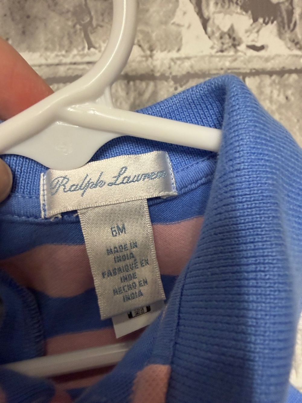 Ralph Lauren Blue and Pink Striped Polo‎ Sundress with Matching Bloomers - Picture 4 of 6